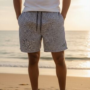 PacSun Monochrome Patterned Swim Trunks
